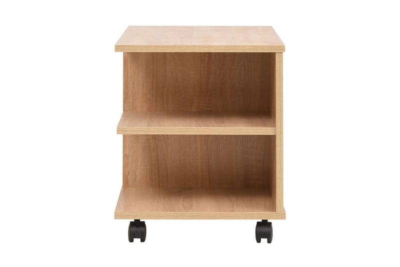 245724 Hylly pyörillä 50x35x42 cm tammi - Ruskea - Huonekalut - Pöytä & ruokailuryhmä - Sohvapöytä