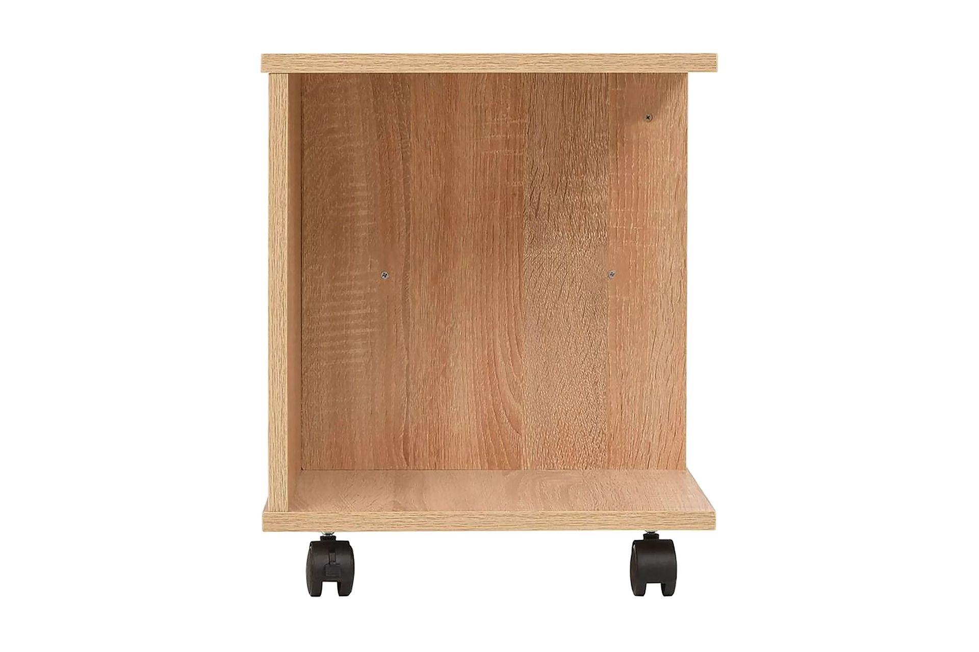 245724 Hylly pyörillä 50x35x42 cm tammi - Ruskea - Huonekalut - Pöytä & ruokailuryhmä - Sohvapöytä