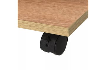 245724 Hylly pyörillä 50x35x42 cm tammi - Ruskea - Huonekalut - Pöytä & ruokailuryhmä - Sohvapöytä