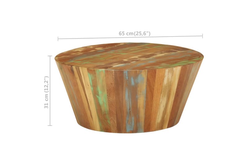 Sohvapöytä 65x31 cm kierrätetty täyspuu - Huonekalut - Pöytä & ruokailuryhmä - Sohvapöytä