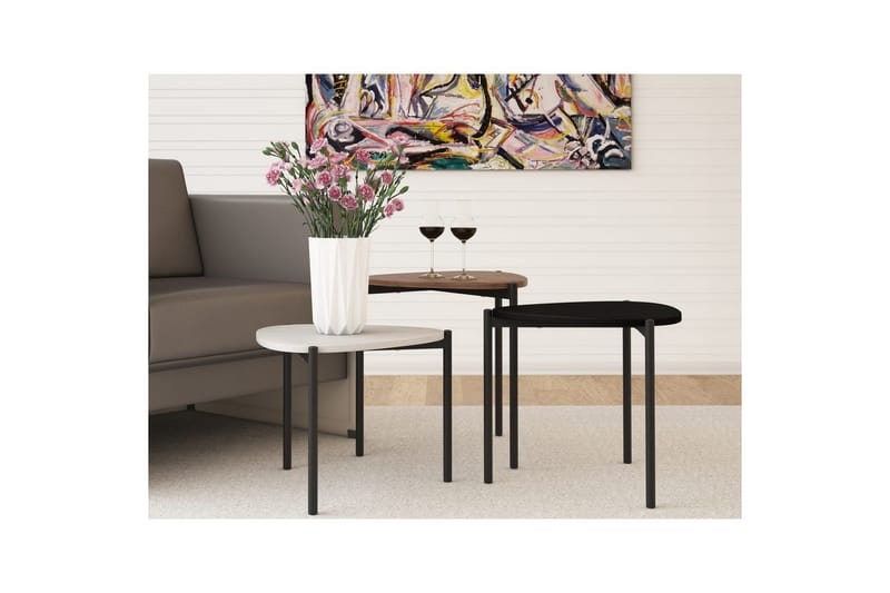 Sohvapöytä Alek Set - Huonekalut - Pöytä & ruokailuryhmä - Apupöytä & sivupöytä - Sarjapöytä