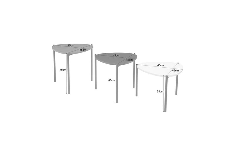 Sohvapöytä Alek Set - Huonekalut - Pöytä & ruokailuryhmä - Apupöytä & sivupöytä - Sarjapöytä