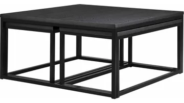 Sohvapöytä Anish 94x47 cm kokoamaton - Mustaksi lakattu - Huonekalut - Pöytä & ruokailuryhmä - Sohvapöytä