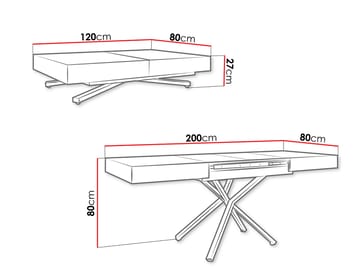 Avendi sohvapöytä 120 cm - Kulta, valkoinen marmori - Huonekalut - Pöytä & ruokailuryhmä - Sohvapöytä