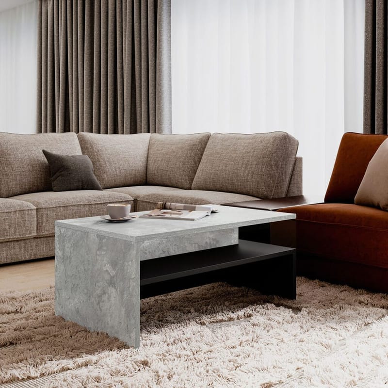 Sohvapöytä Baros - Betonivalo - Huonekalut - Pöytä & ruokailuryhmä - Sohvapöytä