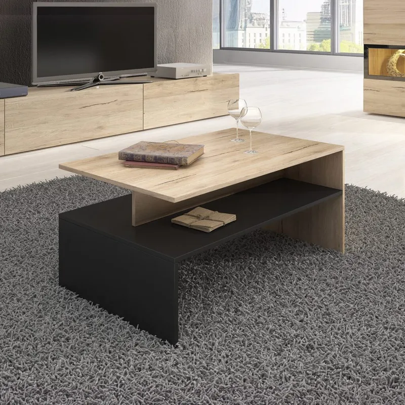 Sohvapöytä Baros - San Remo Tammi Vaalea Laminaatti - Huonekalut - Pöytä & ruokailuryhmä - Sohvapöytä