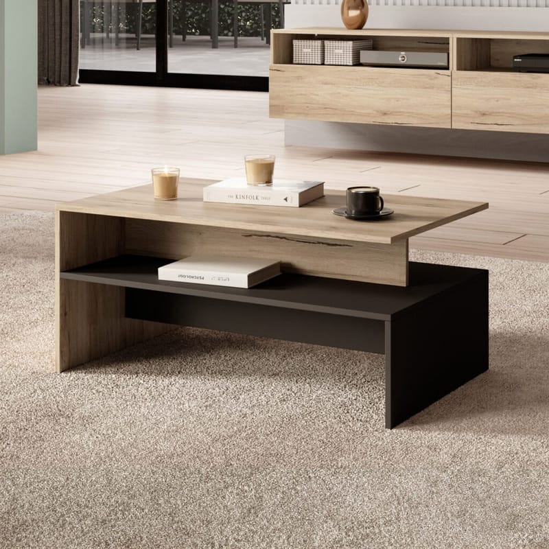 Sohvapöytä Baros - San Remo Tammi Vaalea Laminaatti - Huonekalut - Pöytä & ruokailuryhmä - Sohvapöytä