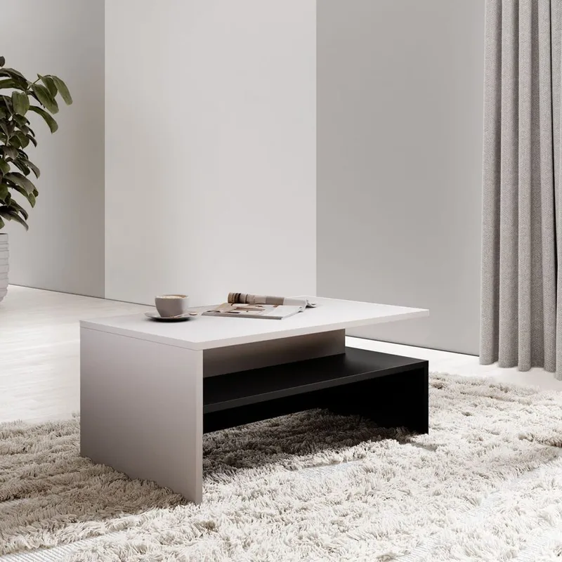 Sohvapöytä Baros - Valkoinen laminaatti - Huonekalut - Pöytä & ruokailuryhmä - Sohvapöytä