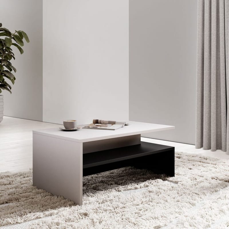 Sohvapöytä Baros - Valkoinen laminaatti - Huonekalut - Pöytä & ruokailuryhmä - Sohvapöytä