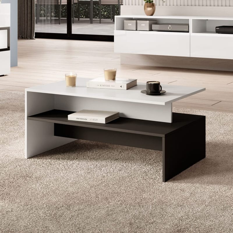 Sohvapöytä Baros - Valkoinen laminaatti - Huonekalut - Pöytä & ruokailuryhmä - Sohvapöytä