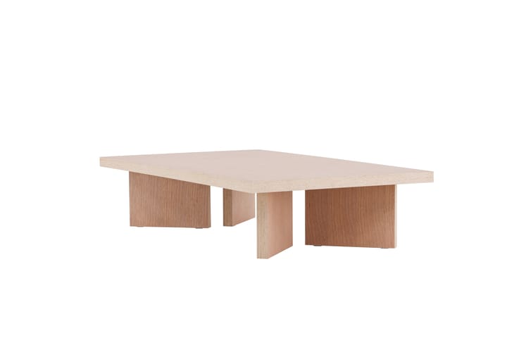 Bassholmen Sohvapöytä 140x80 cm Valkopesu - Sohvapöytä