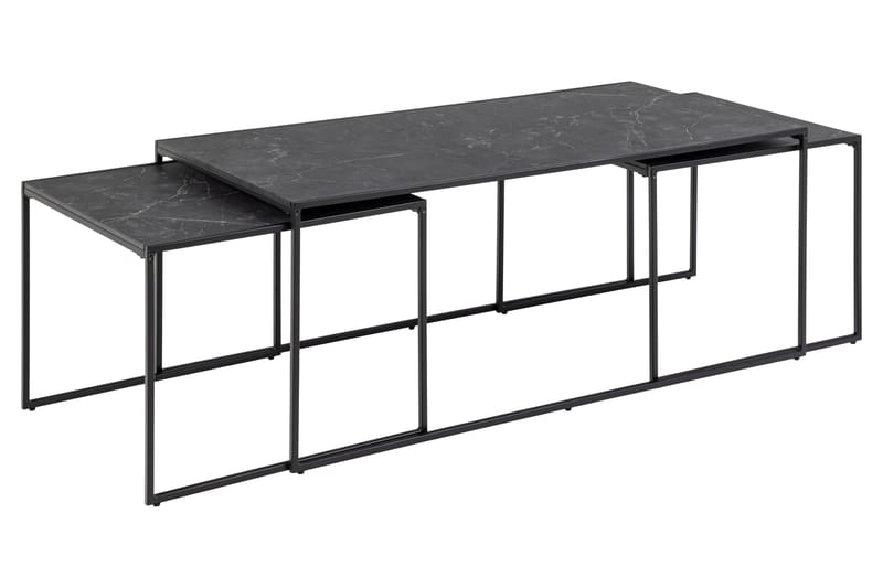 Sohvapöytä Boonanaring 120x60 cm - Musta - Huonekalut - Pöytä & ruokailuryhmä - Apupöytä & sivupöytä - Sarjapöytä