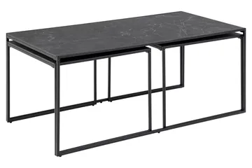 Sohvapöytä Boonanaring 120x60 cm - Musta - Huonekalut - Pöytä & ruokailuryhmä - Apupöytä & sivupöytä - Sarjapöytä