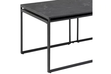 Sohvapöytä Boonanaring 120x60 cm - Musta - Huonekalut - Pöytä & ruokailuryhmä - Apupöytä & sivupöytä - Sarjapöytä