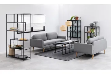 Sohvapöytä Boonanaring 120x60 cm - Musta - Huonekalut - Pöytä & ruokailuryhmä - Apupöytä & sivupöytä - Sarjapöytä