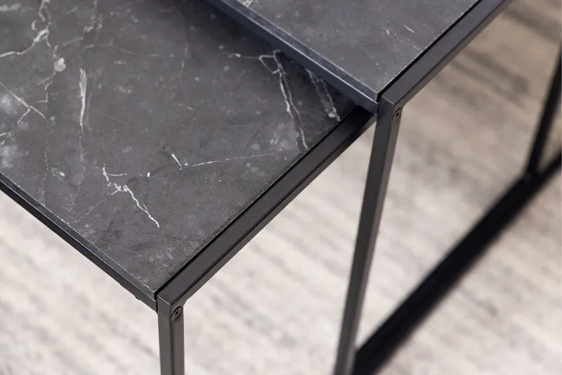 Sohvapöytä Boonanaring 120x60 cm - Musta - Huonekalut - Pöytä & ruokailuryhmä - Apupöytä & sivupöytä - Sarjapöytä