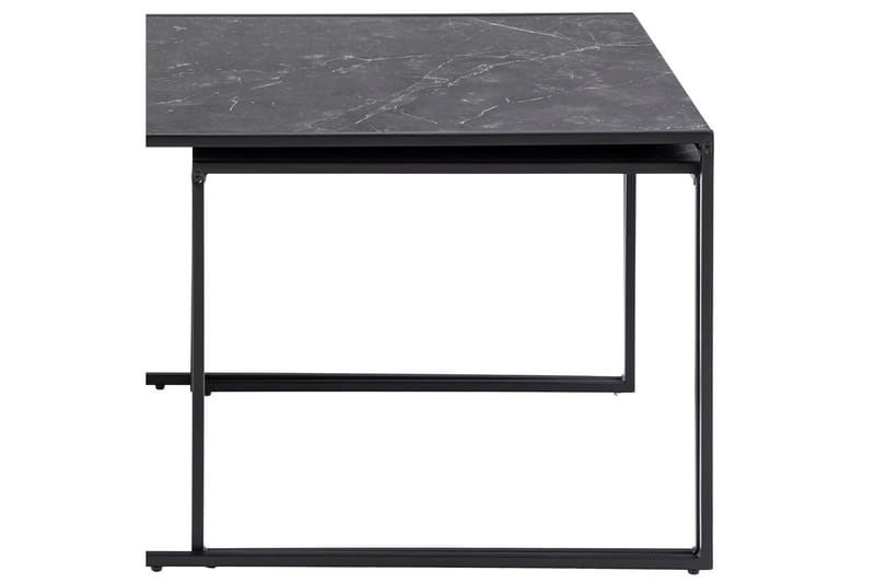 Sohvapöytä Boonanaring 120x60 cm - Musta - Huonekalut - Pöytä & ruokailuryhmä - Apupöytä & sivupöytä - Sarjapöytä