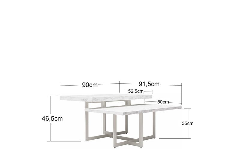 Sohvapöytä Brielle - Huonekalut - Pöytä & ruokailuryhmä - Sohvapöytä