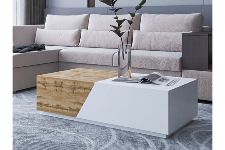Sohvapöytä Carbost 60 cm - Valkoinen - Sohvapöytä