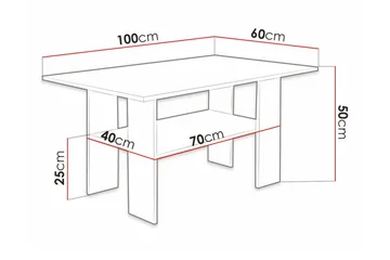 Carnew Soffbord 60 cm Black - Huonekalut - Pöytä & ruokailuryhmä - Sohvapöytä