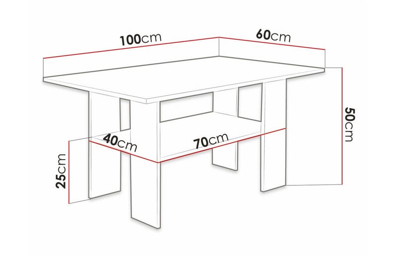 Carnew Soffbord 60 cm Black - Huonekalut - Pöytä & ruokailuryhmä - Sohvapöytä