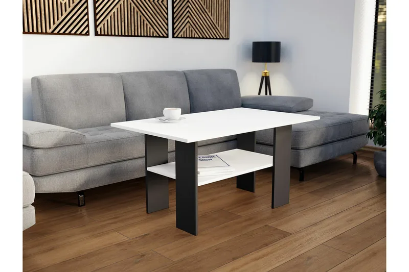 Carnew Soffbord 60 cm White - Huonekalut - Pöytä & ruokailuryhmä - Sohvapöytä