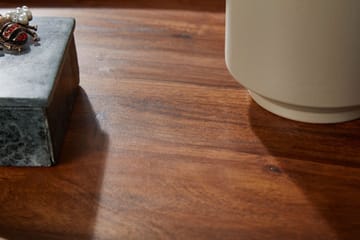 Cindal 71 cm soikea sohvapöytä korotetulla reunalla pähkinänruskea - Ruskea - Huonekalut - Pöytä & ruokailuryhmä - Sohvapöytä
