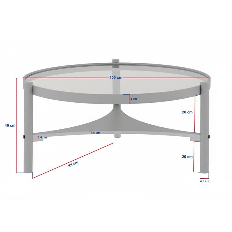 Coffee Table Nordure - Huonekalut - Pöytä & ruokailuryhmä - Sohvapöytä