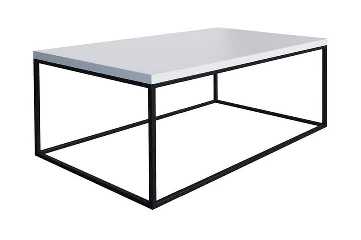 Sohvapöytä Cubinson 100 cm - Valkoinen/Musta - Sohvapöytä