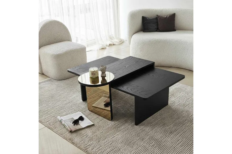 Dasina Sarjapöytä 105 cm - Musta - Huonekalut - Pöytä & ruokailuryhmä - Sohvapöytä