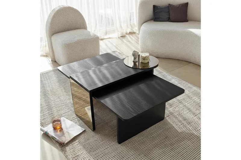 Dasina Sarjapöytä 105 cm - Musta - Huonekalut - Pöytä & ruokailuryhmä - Sohvapöytä