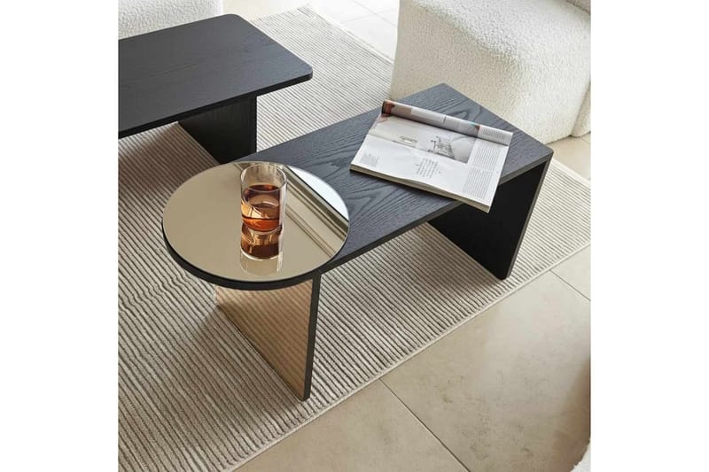 Dasina Sarjapöytä 105 cm - Musta - Huonekalut - Pöytä & ruokailuryhmä - Sohvapöytä