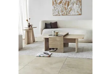 Dasina Sarjapöytä 105 cm - Travertiini - Huonekalut - Pöytä & ruokailuryhmä - Sohvapöytä