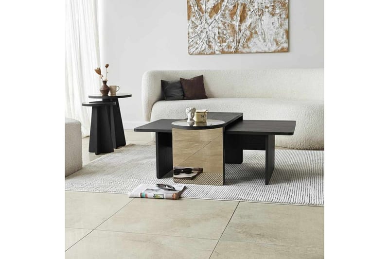 Dasina Sarjapöytä 82 cm - Musta - Huonekalut - Pöytä & ruokailuryhmä - Sohvapöytä