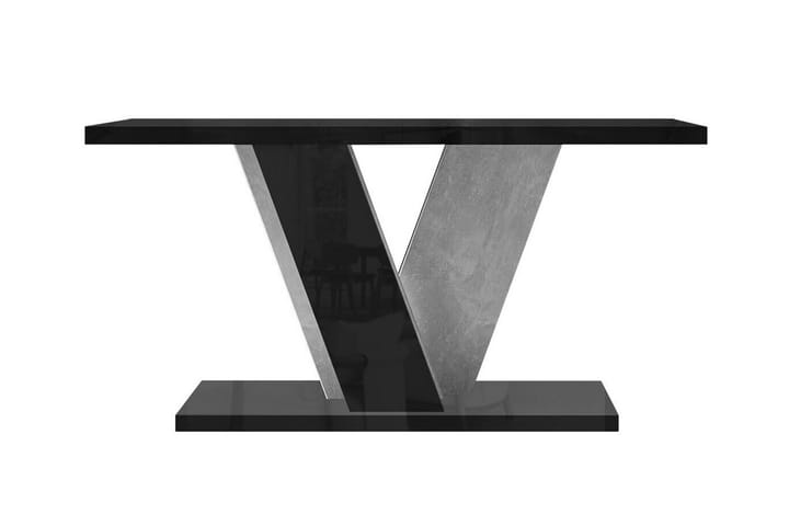 Sohvapöytä Denogal 70 cm - Musta korkeakiilto - Sohvapöytä