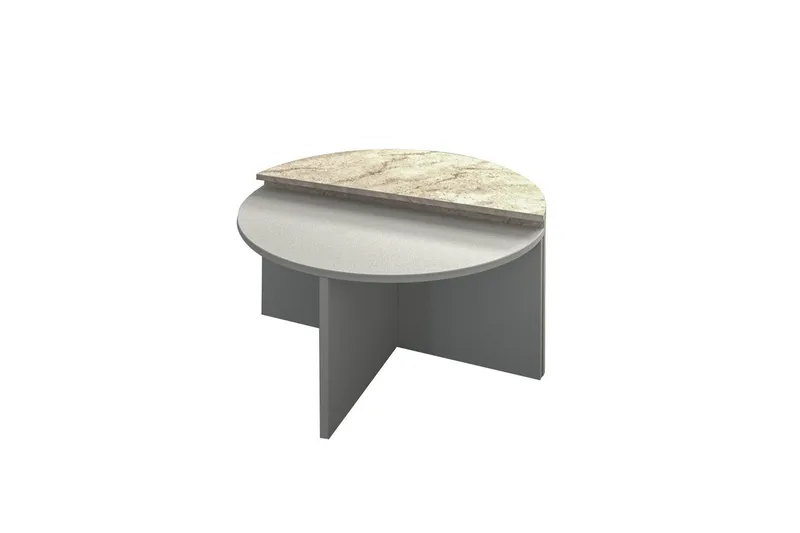 Sohvapöytä Dolcer Harmaa / Travertiini, Harmaa / Travertiini