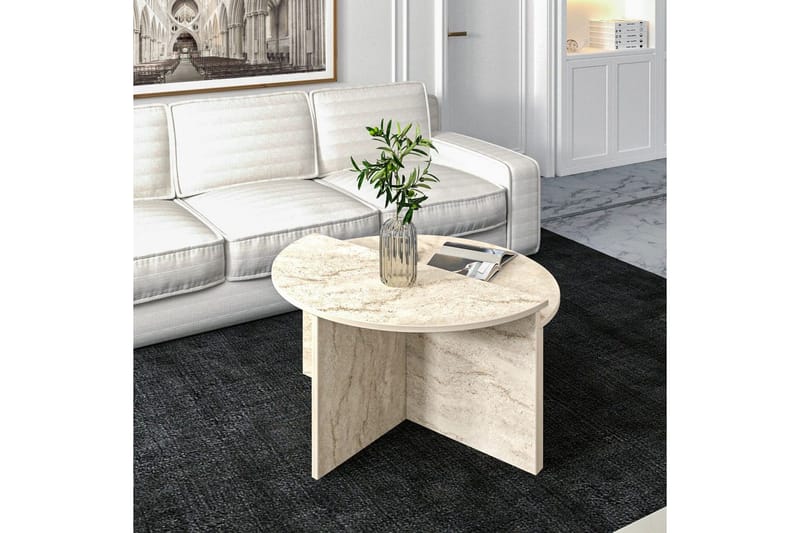 Sohvapöytä Dolcer Travertiini - Travertiini - Huonekalut - Pöytä & ruokailuryhmä - Apupöytä & sivupöytä - Sarjapöytä