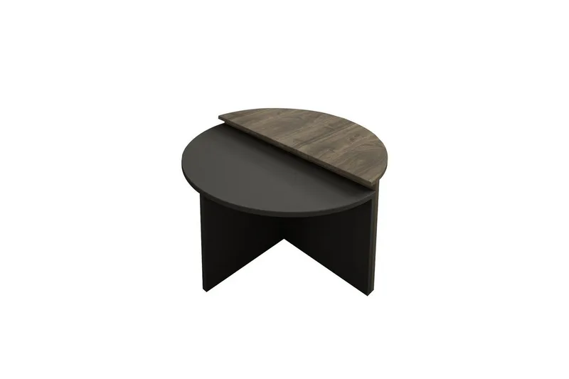 Sohvapöytä Dolcer Pähkinäpuu / Antrasiitti - Pähkinäpuu / Antrasiitti - Huonekalut - Pöytä & ruokailuryhmä - Apupöytä & sivupöytä - Sarjapöytä