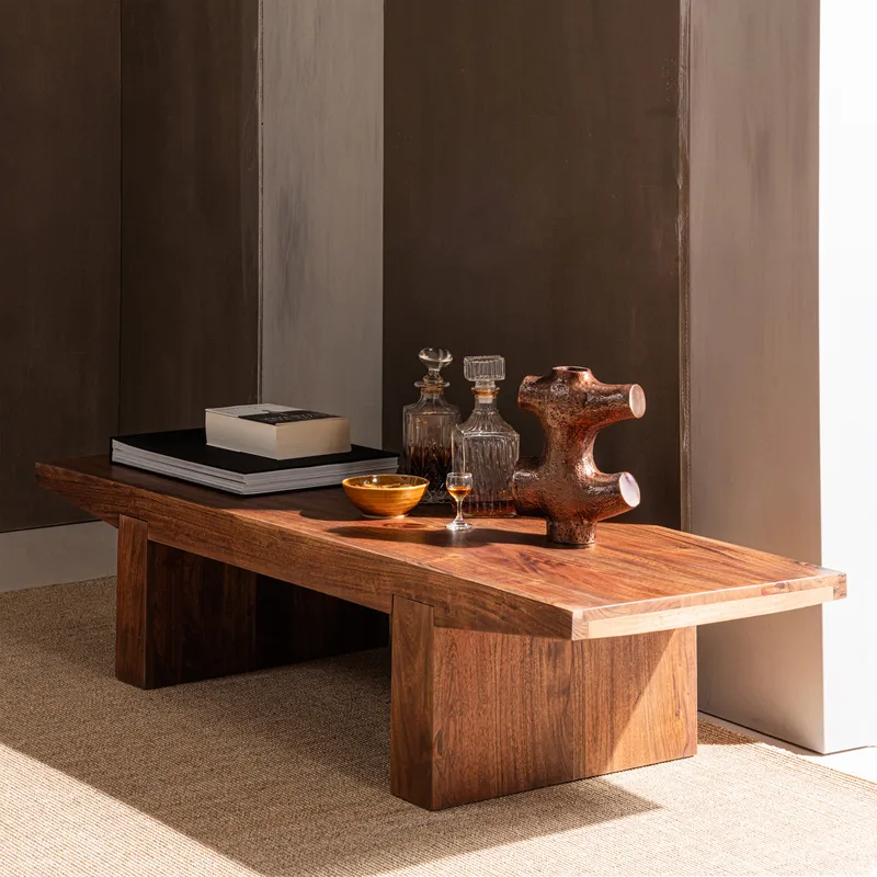 Sohvapöytä Eron 152 cm - Ruskea - Huonekalut - Pöytä & ruokailuryhmä - Sohvapöytä