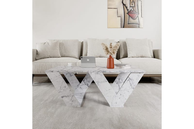 Sohvapöytä Eviren Carraran Marmori - Carraran Marmori - Huonekalut - Pöytä & ruokailuryhmä - Sohvapöytä