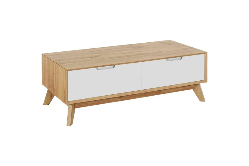 Sohvapöytä Ezra Wotan tammi/Valkoinen - Wotan tammi/Valkoinen - Huonekalut - Pöytä & ruokailuryhmä - Sohvapöytä