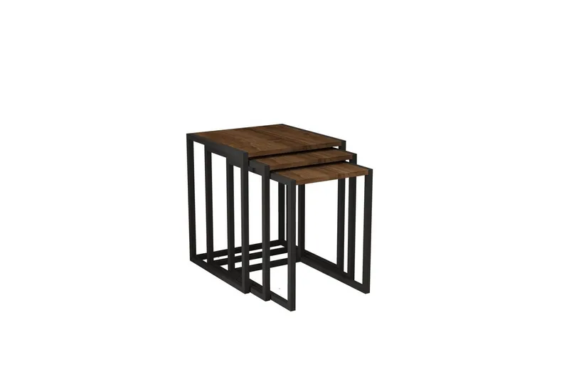 Fayen Pöytäsarja 34 cm, Musta/Pähkinä