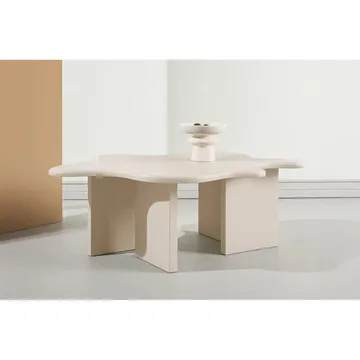 Sohvapöytä Flower - Beige - Huonekalut - Pöytä & ruokailuryhmä - Sohvapöytä