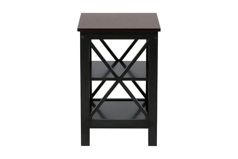 Foster neliönmuotoinen sohvapöytä 40 cm säilytyksellä puuta - Espresso - Huonekalut - Pöytä & ruokailuryhmä - Sohvapöytä