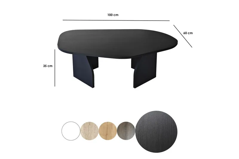 Sohvapöytä Fredrilla Musta - Musta - Huonekalut - Pöytä & ruokailuryhmä - Sohvapöytä