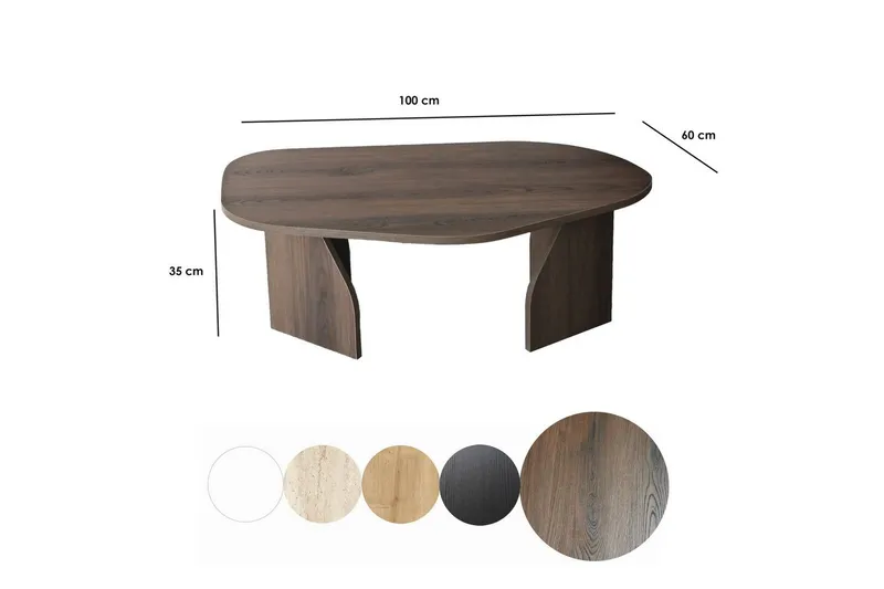 Sohvapöytä Fredrilla Pähkinäpuu - Pähkinäpuu - Huonekalut - Pöytä & ruokailuryhmä - Sohvapöytä