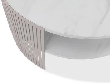 Friend sohvapöytä 75 cm, pyöreä - Beige|ruskea - Huonekalut - Pöytä & ruokailuryhmä - Sohvapöytä - Sohvapöytä säilytystilalla
