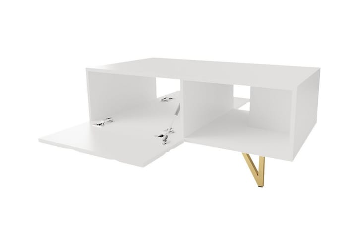 Sohvapöytä Glenndale 59 cm - Valkoinen - Sohvapöytä