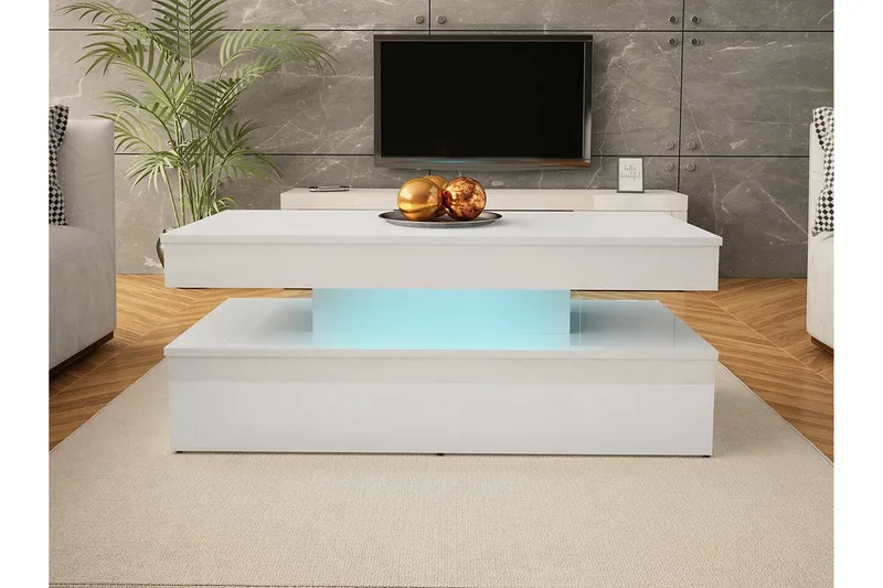 Glenndale Soffbord 55 cm Concept 55 White - Huonekalut - Pöytä & ruokailuryhmä - Sohvapöytä