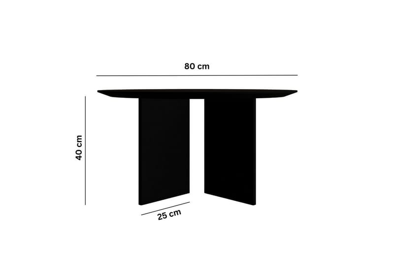 Sohvapöytä Glenure Musta - Musta - Huonekalut - Pöytä & ruokailuryhmä - Sohvapöytä